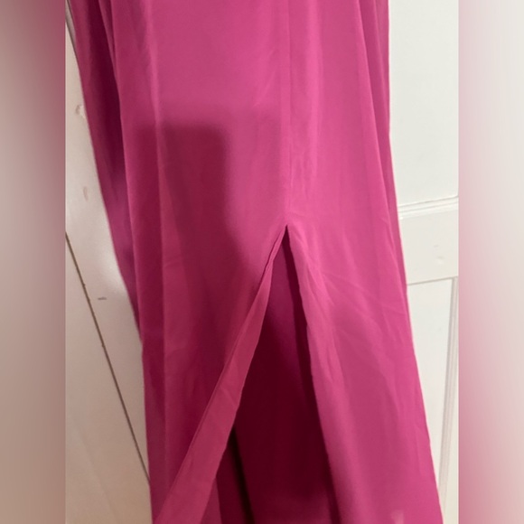 After Six 1558 CONTOURED WIDE STRAP SWEETHEART MAXI DRESS IN TEA ROSE - Picture 5 of 8